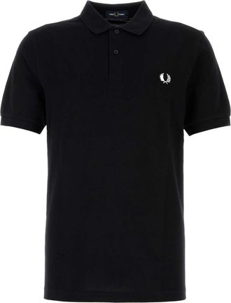 Fred Perry Black Piquet Polo Shirt
