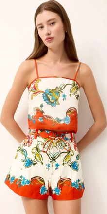 Marie Oliver Kyra Cropped Top In Cartagena