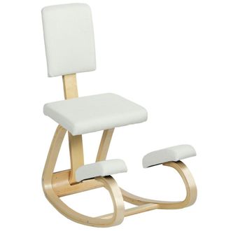 HOMCOM Silla de rodillas 51x84x93 cm crema