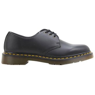 Dr. Martens Felix Rub Off Vegan 1461 3 Eyelet Synthetic Unisex Lace Up Shoes - Black - Size:UK 9.5