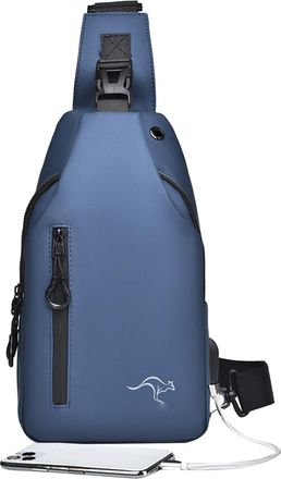 Generic Small Sling Bag - Casual Daily Shoulder Bag with Lightweight Design, Mens Chest Sling Backpack for Convenience, Strong Build with USB Charging Port, P