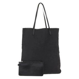 Fendi Pre-owned Vintage Canvas Tote Bag - Dames - Vintage Shopper - Zwart - ONE Size - Vintage
