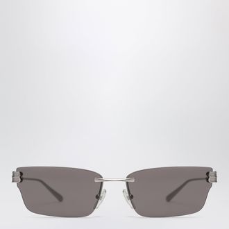 Balenciaga Gossip rectangular Silver/Black sunglasses