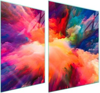 OEM Placa Protectora De Vidrio Para Estufa 70x52 Coloreada