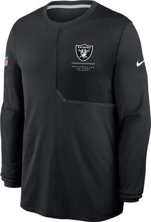 Nike Las Vegas Raiders Sideline Coach Nike Mens Dri-FIT NFL Long-Sleeve Top in Black | 03B1056Y8D-B8B