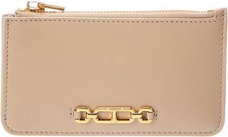 Tom Ford Palmellato Leather Zip Card Holder
