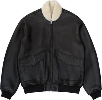 Just things we like Itsuki Reversible Shearling Jacket - Heren - Jassen - Bruin - S - Leer - Jassen