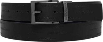 Emporio Armani Cintura in Pelle Reversibile - - Accessories - Uomo - Nero - ONE SIZE