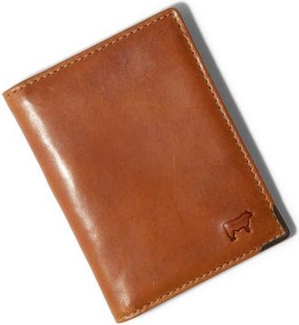 Will Leather Goods Tradesman Slim Leather Bifold Wallet in Cognac at Nordstrom