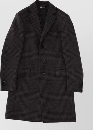 Ermenegildo Zegna notch lapel coat with back vent and pockets