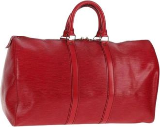 Louis Vuitton Pre-owned Weekend Bags, female, Red, Size: ONE SIZE Pre-owned Weekend Bag