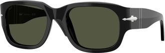 Persol Stijlvolle zonnebril in zwart - unisex - Zonnebrillen - Zwart - 55 MM - Accessoires