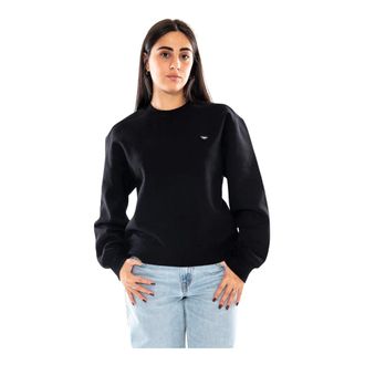 Carhartt Work in Progress W Small Heart Patch Sweat - Dames - Sweatshirts & Hoodies - Zwart - Maat: S Katoen