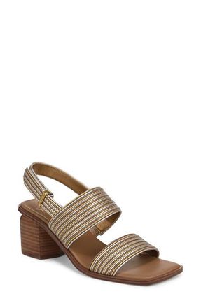 Franco Sarto Rory Genuine Calf Hair Slingback Sandal in Bronze Multi at Nordstrom, Size 9.5