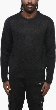 Dsquared2 Solid Color Mohair Blend Fuzzy Sweater size 3xl