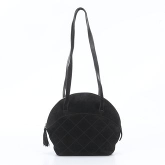 Ferragamo Black Leather Handbag Shoulder Bag Tote Bag (Pre-Owned)