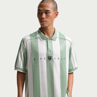 Nike Mens Fairway Fresh Dri-FIT Loose Short-Sleeve Golf Polo in Green | IB0229-006