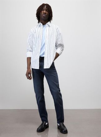 BOSS Mens Re Maine dark-blue jean Straight fit