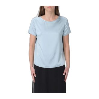 Emporio Armani Zijden Blouse - Dames - Blouses & Shirts - Blauw - Maat: S Zijde