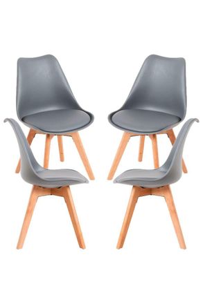 Regalos Miguel Regalos Miguel - Packs Sillas Comedor - Pack 4 Sillas Synk Basic - Gris Oscuro