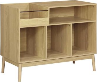 Sweeek Mueble vintage de vinilo con decoraci&oacute;n