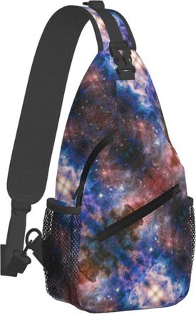 Generic Sling Bag For Men Women Nebula Crossbody Bags Casual Lightweight One Strap Shoulder Chest Bag, For Sports, Office, Shopping