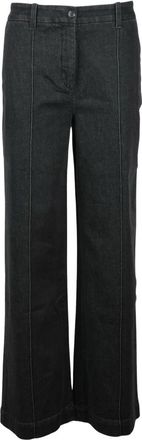 Eleventy Wijde Broek - Dames - Loose Fit Jeans - Grijs - S - Katoen - Jeans