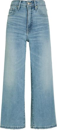 Good American Good Waist Palazzo Cropped Wide-leg Jeans - Light Blue - W32 (W32 / UK14-16 / L)