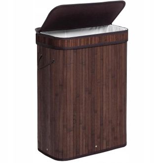 OEM Cesto De Bamb&uacute; Para Ropa Interior, Juguetes Y Contenedores Con Tapa De 80 Litros