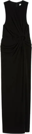 Sportmax Viscose Cr&ecirc;pe Drapped Ring Dress