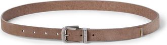 Brunello Cucinelli Reversed leather belt in Light Brown at Nordstrom, Size 120
