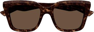 Alexander McQueen Brown Square Ladies Sunglasses AM0473SA 002 54