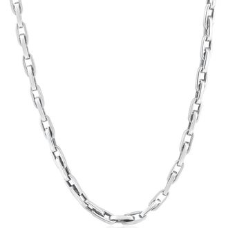 Pompeii3 Mens 14k Gold (49gram) or Platinum (92gram) 5mm Link Chain Necklace 20