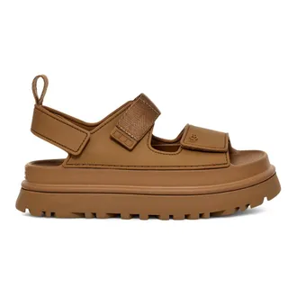 UGG Flat Sandals, female, Brown, Size: 10 US GoldenGlow Sandals Bison Brown
