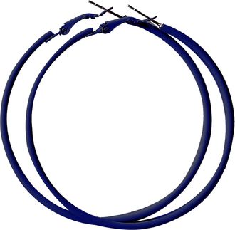 Generic Ear Piercing Studs Hoop Earrings For Women 60MM Big Stainless Steel Hoops 80s 90s Large Retro Neon Earrings Party Dangle Accessories Small Studs (Dark