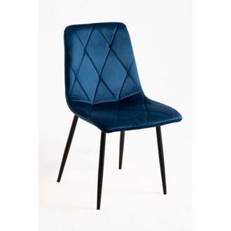 Regalos Miguel Sillas Comedor - Silla Lyke Terciopelo - Azul