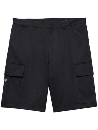 Prada Utility Pockets Cotton Bermudas