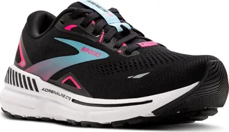 Brooks Adrenaline GTS 23 Gore-Tex Running Shoe in Black/knockout Pink/aqua at Nordstrom Rack, Size 8.5