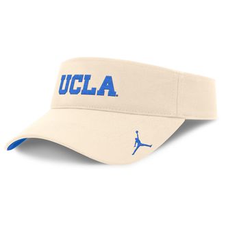 Nike Jordan Mens UCLA Bruins Primetime Ace Jordan Brand Dri-FIT College Adjustable Visor in Brown | JC050C3HUCL-J5D