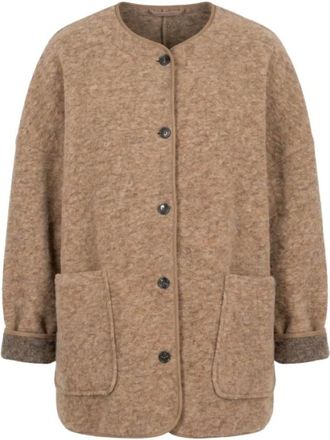 &Acirc;m&egrave; Jassen, Dames, Beige, ONE Size, Wol, Hannah Wooly Jacket