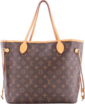 Louis Vuitton Neverfull NM MM canvas shopper met monogram - Bruin