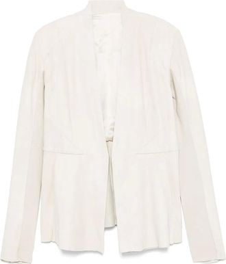 Rick Owens Giacca in pelle - Toni neutri