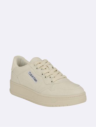 Calvin Klein Womens Womens Rhean Low Top Sneaker - Neutral - 5H