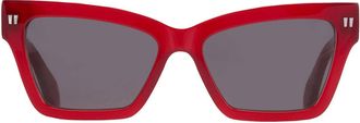 Off-white Cincinnati Dark Grey Cat Eye Unisex Sunglasses OERI110 2807 54