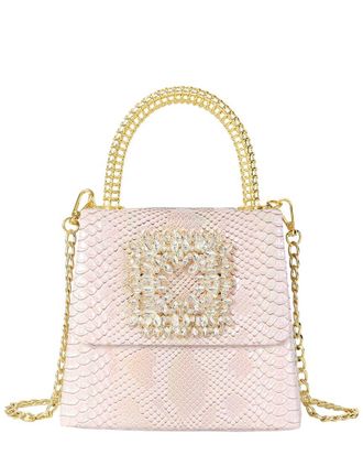 Tiffany & Fred Embossed Mini Leather Satchel