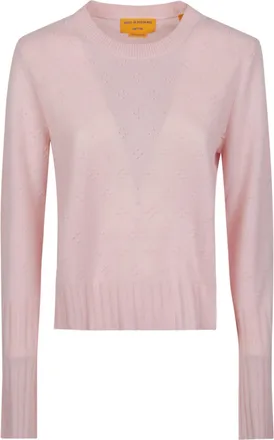 Guest In Residence Compass Textured Cashmere Round Sweater