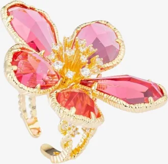 Eye Candy Los Angeles Womens Blossom Ring In Pink
