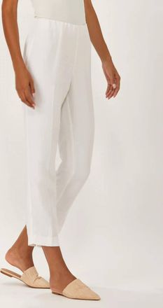 ECRU Sutton Cropped Pant In White