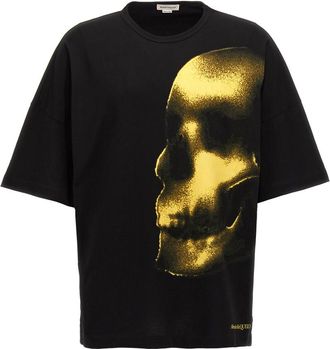 Alexander McQueen Black Printed T-shirt