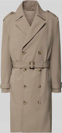 Strellson Regular Fit Trenchcoat mit Tailleng&uuml;rtel Modell TRENCH SUMMER in Taupe, Gr&ouml;&szlig;e 48